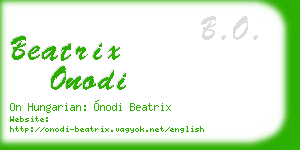 beatrix onodi business card